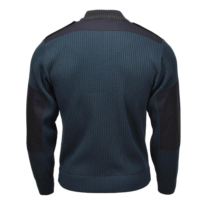 Original niederländischer Militärpullover, Wintersportpullover, Pullover für kaltes Wetter, blau