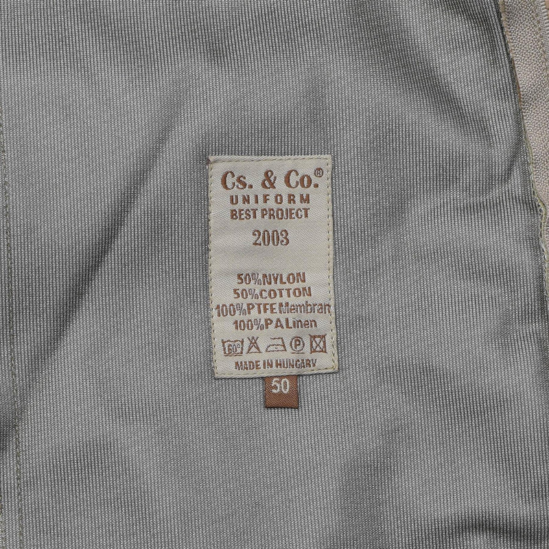 Original Regenjacke der ungarischen Armee, Kampftarnung, Wüsten-Regenjacke, wasserdicht, mit Kapuze