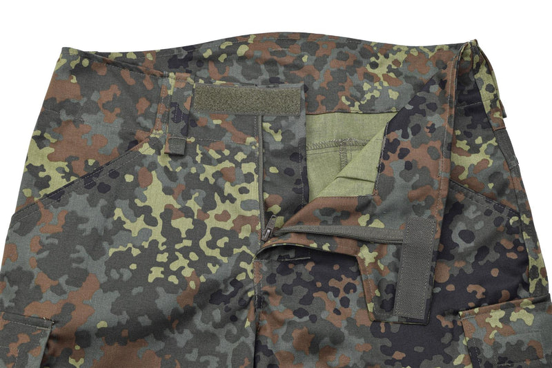 Leo Kohler – Militärische Taktische Hose „Explore“ mit Flecktarn-Camouflage und höherer Taille