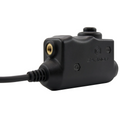 EARMOR M51 PTT-Kommunikationsadapter Kenwood 2-Pin-Funkanschluss Schwarz