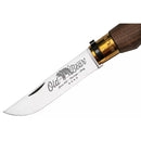 Antonini Old Bear Pocket Knife 10cm Stainless Steel Blade Walnut Wood Handle - GoMilitar