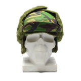 Authentische Wintermütze der britischen Armee mit Klappohren, DPM, Waldtarnung
