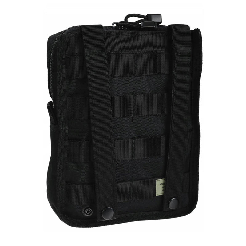 MIL-TEC taktische Gürteltasche Molle Befestigung Reißverschluss Utility Bag schwarz