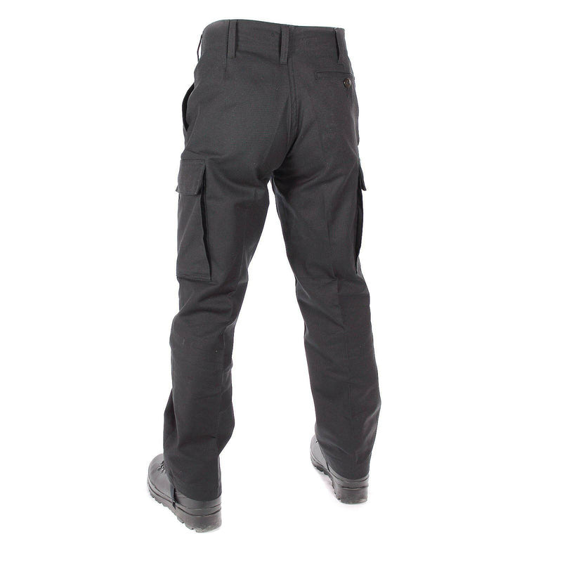 Original DEUTSCHE ARMEE MOLESKIN HOSE Feldkampfhose BW schwarz NEU