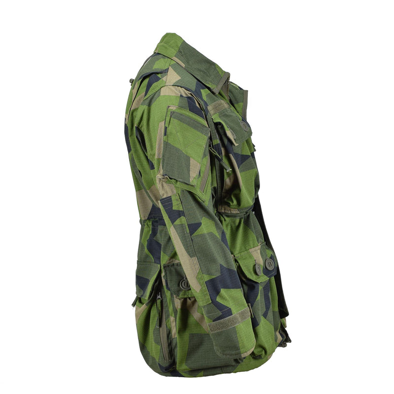 TACGEAR Marke Militärischen stil ripstop kommando smock jacke splinter camo fullzip