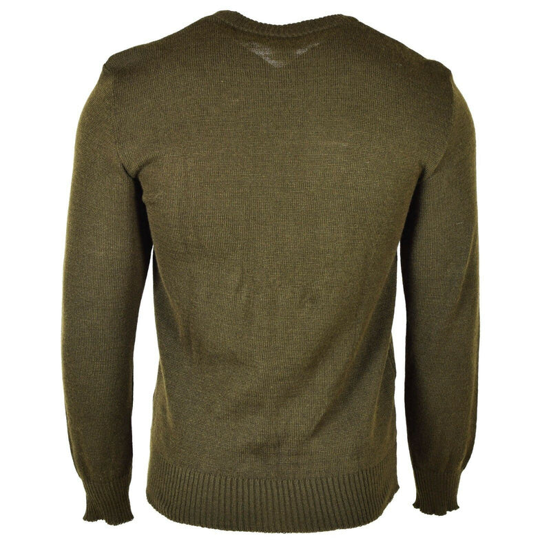 Original Tschechische Armee Pullover M85 V-Ausschnitt Pullover braun NEU