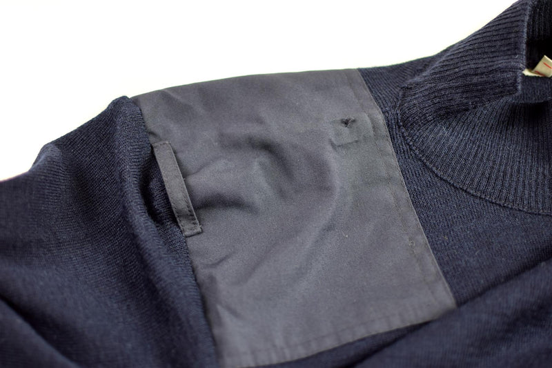 Original niederländische Armee Pullover blau Pullover Militär Pullover Rundhals Offizier