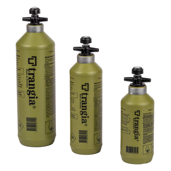 Trangia Flüssigbrennstoffflasche Benzinbrenner Polyethylenflasche Outdoor Wandern Olive