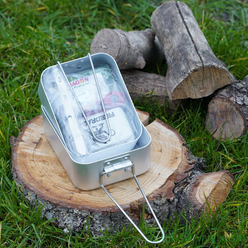 BCB Outdoor Kochset Wandern Kochgeschirr Besteckset Dosenöffner Feueranzünder