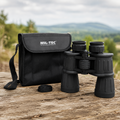 Mil-Tec Gummibeschichtetes Fernglas 7x50 Outdoor Wandern Jagdoptik Schwarz