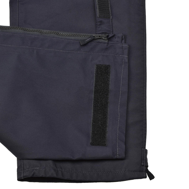 Original britische Polizei-Regenhose, wasserdicht, für draußen, Hose für nasses Wetter, blau