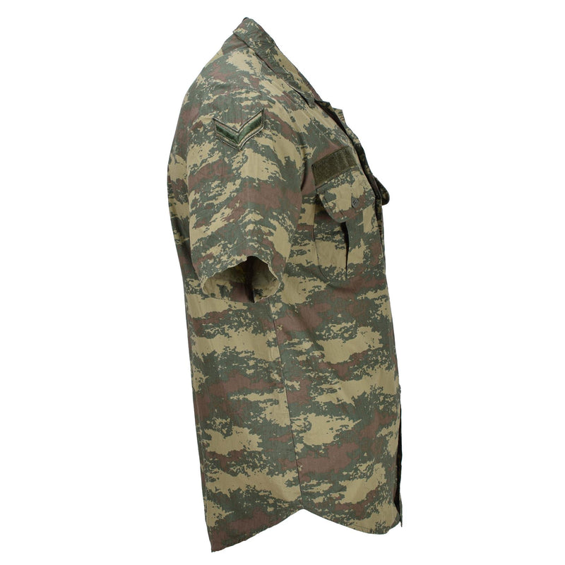 Original türkische Armee Feldhemden strapazierfähig Ripstop Camouflage Kurzarm taktisch