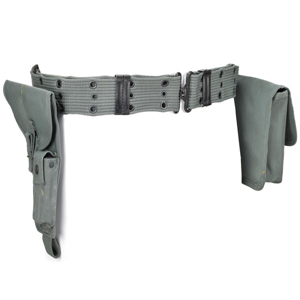 Original italienisches Polizei-Pistole-Gürtelholster mit Munitionstasche-Hüftsystem NEU