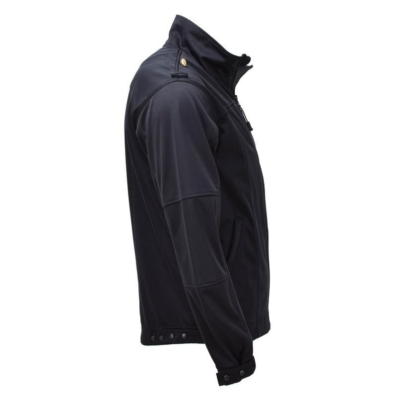 Original Bundeswehr Marine Reißverschlussjacke schwarz Softshell hoher Kragen Kampf NEU
