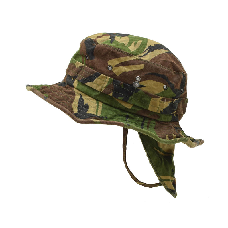 Original niederländischer Militär-Panamahut mit Nackenklappe, taktische DMP-Boonie-Cap, Überschuss