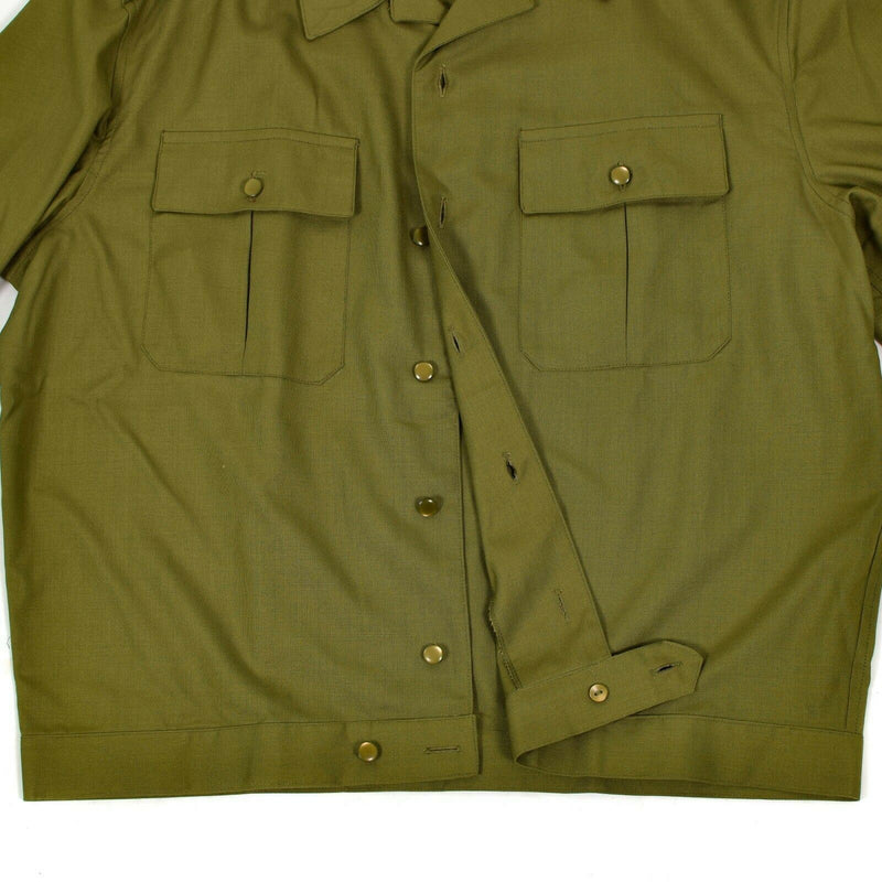 Echtes ungarisches Armeehemd Khaki Offizier Militär Langarm NEU 
