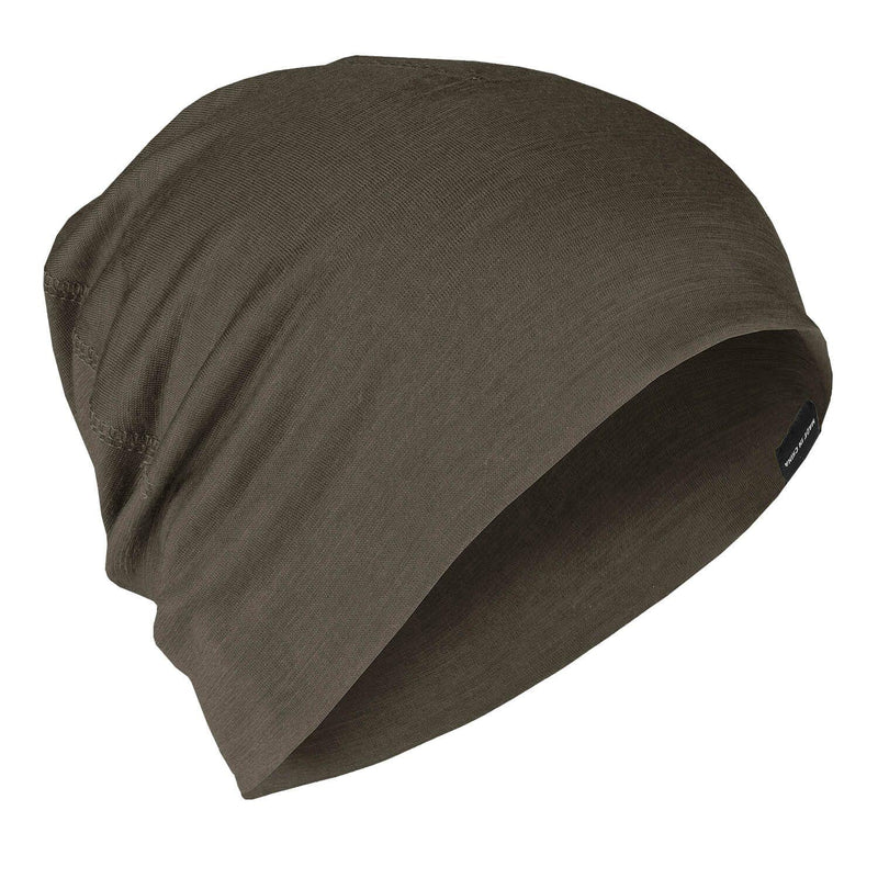 A.Blochl leichte Beanie Merinowolle Sport Outdoor Kopfbedeckung Mütze oliv