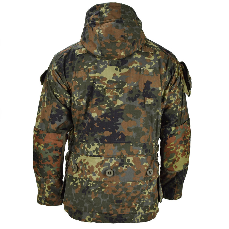 Mil-Tec Brand Jacke RipStop Smock Bundeswehr Flecktarn Camo Parka Herrenbekleidung