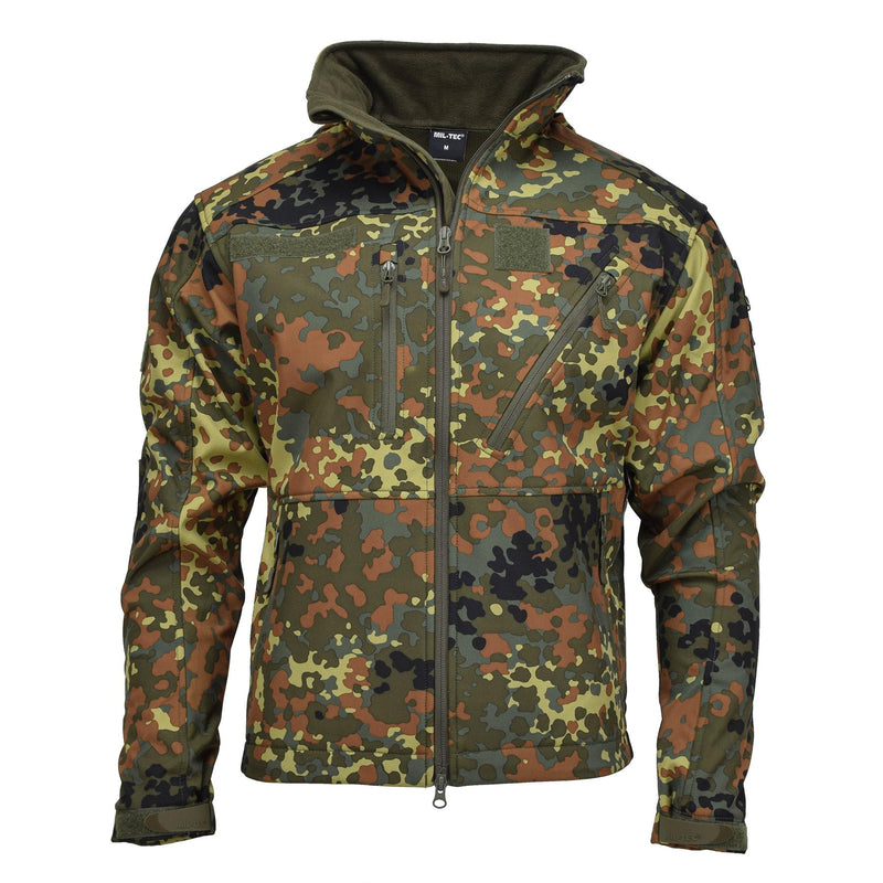 MIL-TEC Softshelljacke SCU 14 Deutsch Flecktarn Outdoor Wanderoberbekleidung