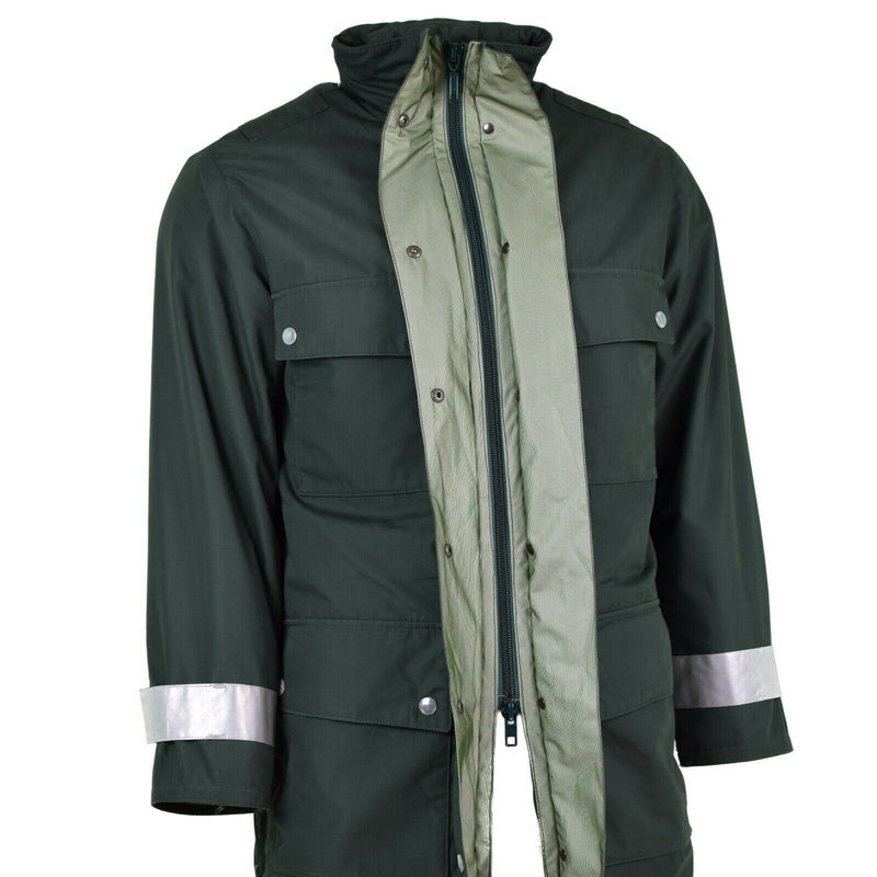 Echte deutsche Polizeijacke GoreTex grün wasserdicht BGS Parka Grenzschutz