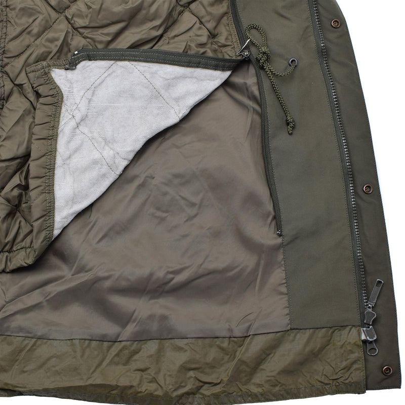 Original österreichischer Militär Gore-Tex Parka mit Futter Regenjacke lässig formell