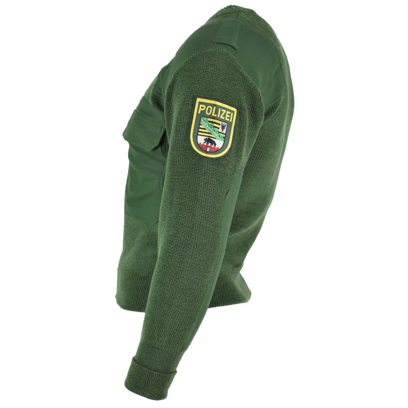 Original deutscher Truppenpullover, grüner Pullover, Militärausgabe, BDU-Pullover, NEU