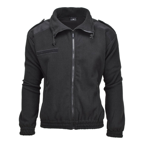 MIL-TEC Fleecepullover im Armeestil, Winterjacke, Sportpullover, schwarz