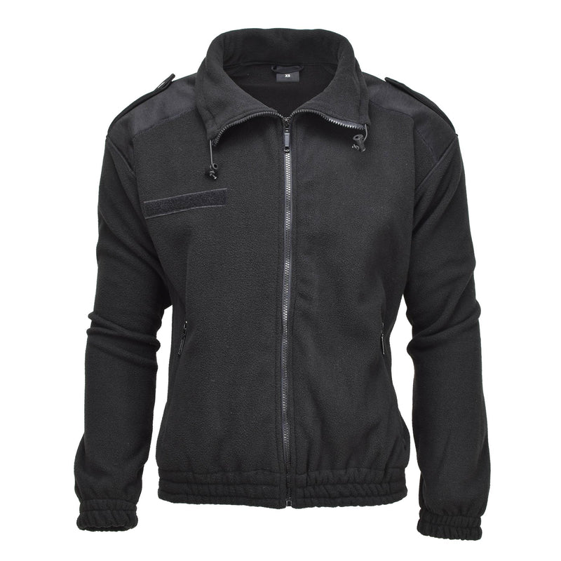 MIL-TEC Fleecepullover im Armeestil, Winterjacke, Sportpullover, schwarz