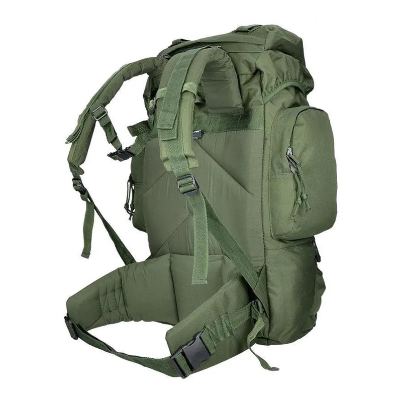 MIL-TEC COMMANDO Wanderrucksack 55 Liter wasserdichte Hülle grün großer Daypack