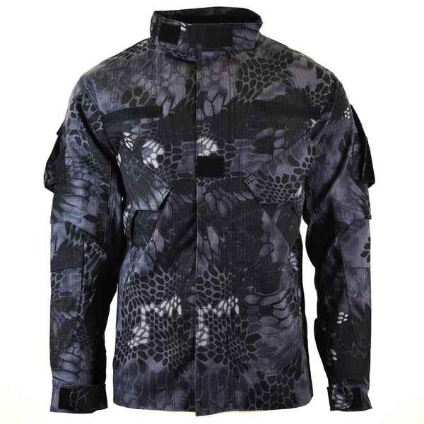 Marke Armee Militärstil Kampfjacke Mission Snake Black Camouflage Uniform