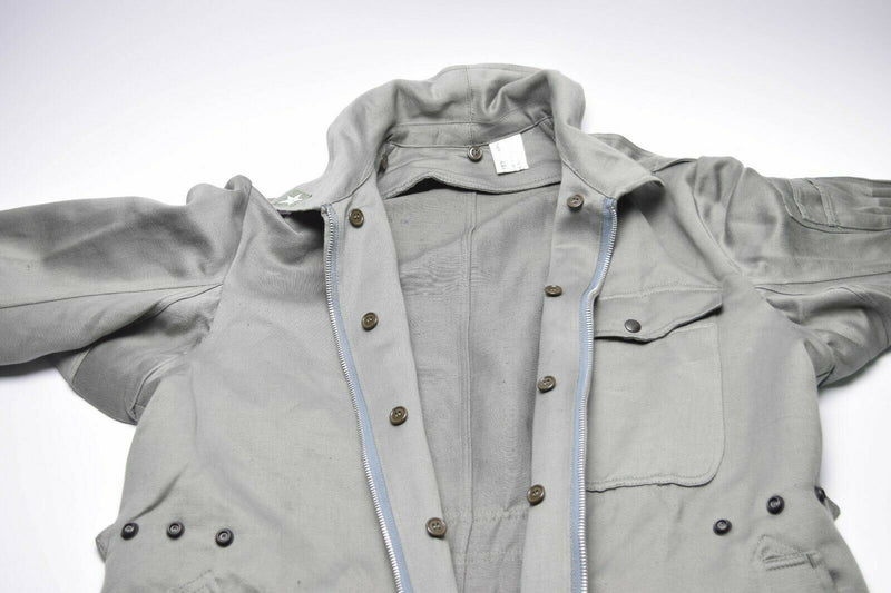 Original italienischer Armee-Overall, militärgrau, Overall, Reißverschluss vorne, NEU