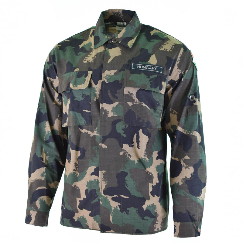 Echtes ungarisches Armeehemd M90 4-farbiges Camouflage Langarm Militär NEU