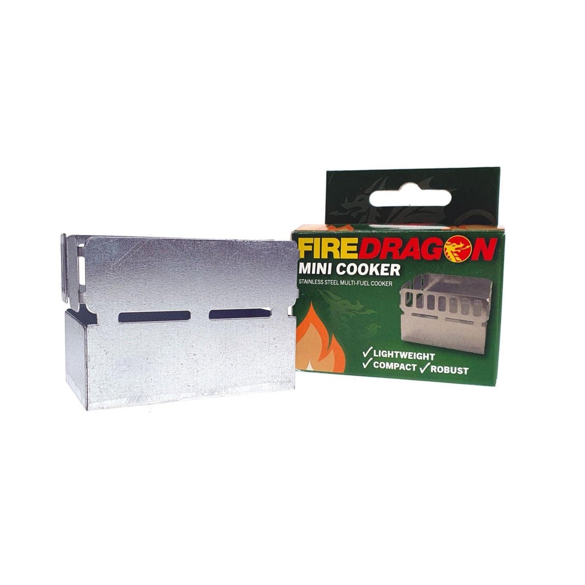 BCB FireDragon Mini Cooker MK2 robuster Outdoor-Camping-Wanderkocher aus Aluminium