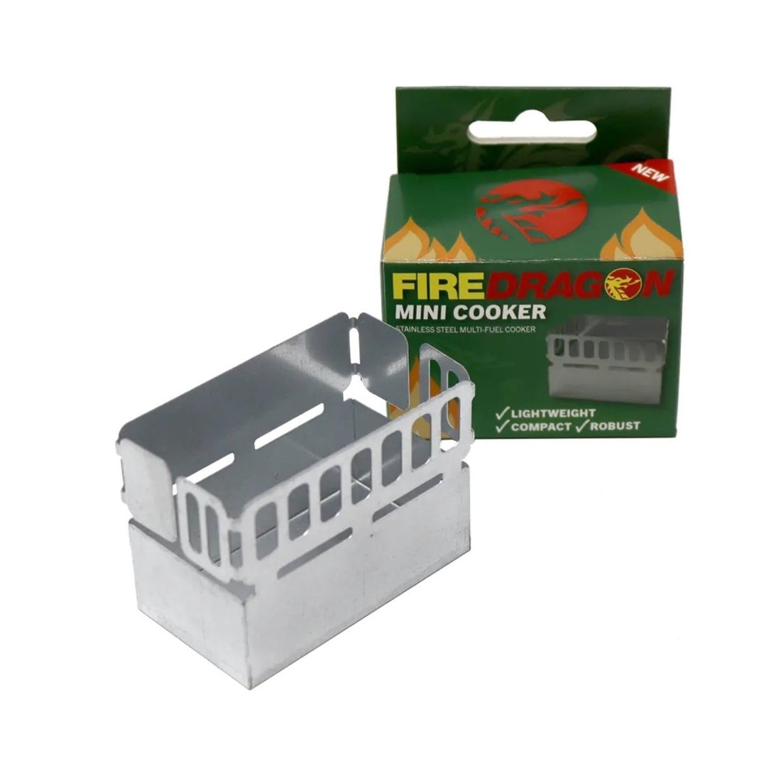 BCB FireDragon Mini Cooker MK2 robuster Outdoor-Camping-Wanderkocher aus Aluminium