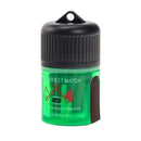 Compact green container of BCB wind and waterproof matches with 25 pieces for hiking and survival use.