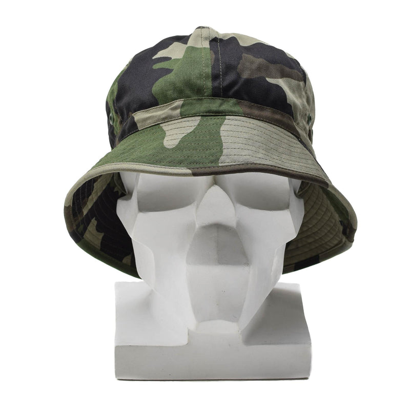 Original französischer Militär-Buschhut, weicher CCE-Camouflage-Panama-Bucket, leicht, NEU