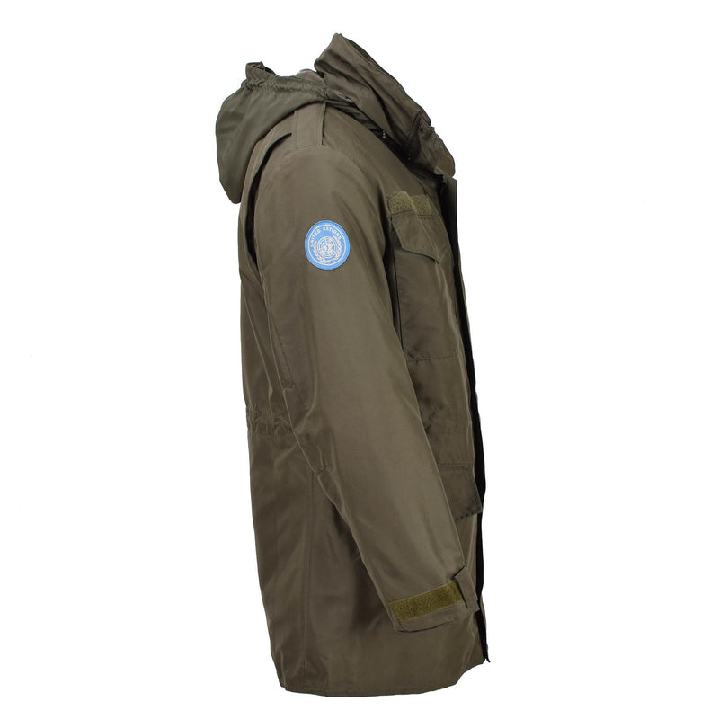 Original österreichischer Militär Gore-Tex Parka mit Futter Regenjacke lässig formell