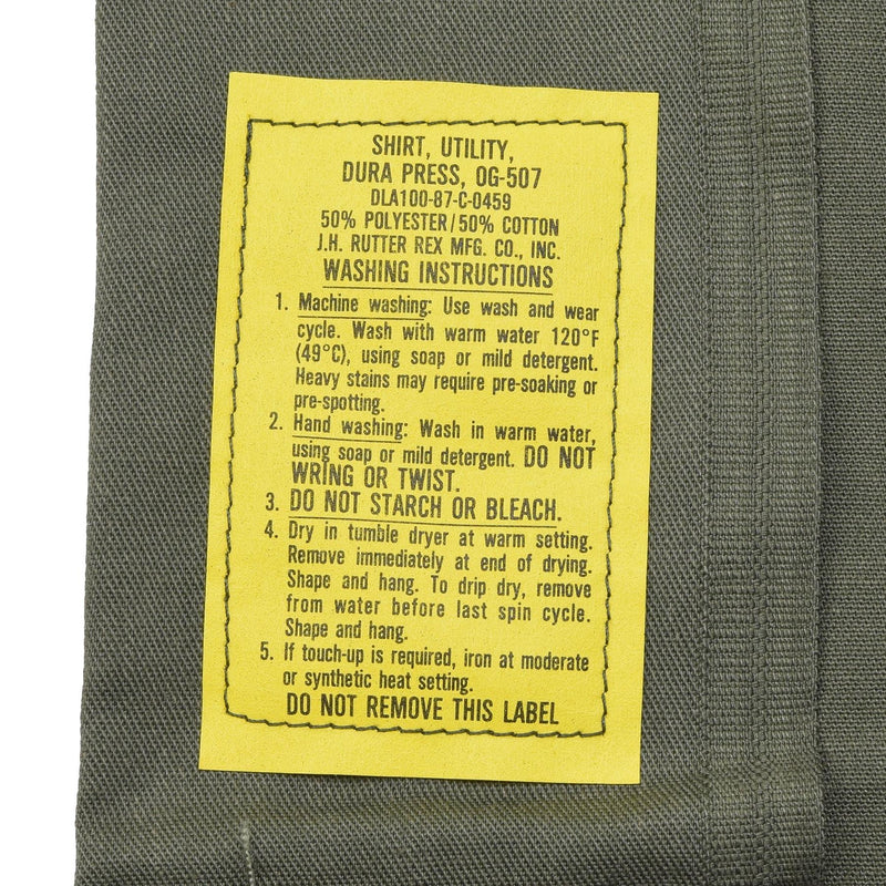 Original US Army Langarm Taktisches Hemd oliv Fatigue Militär Feld NEU
