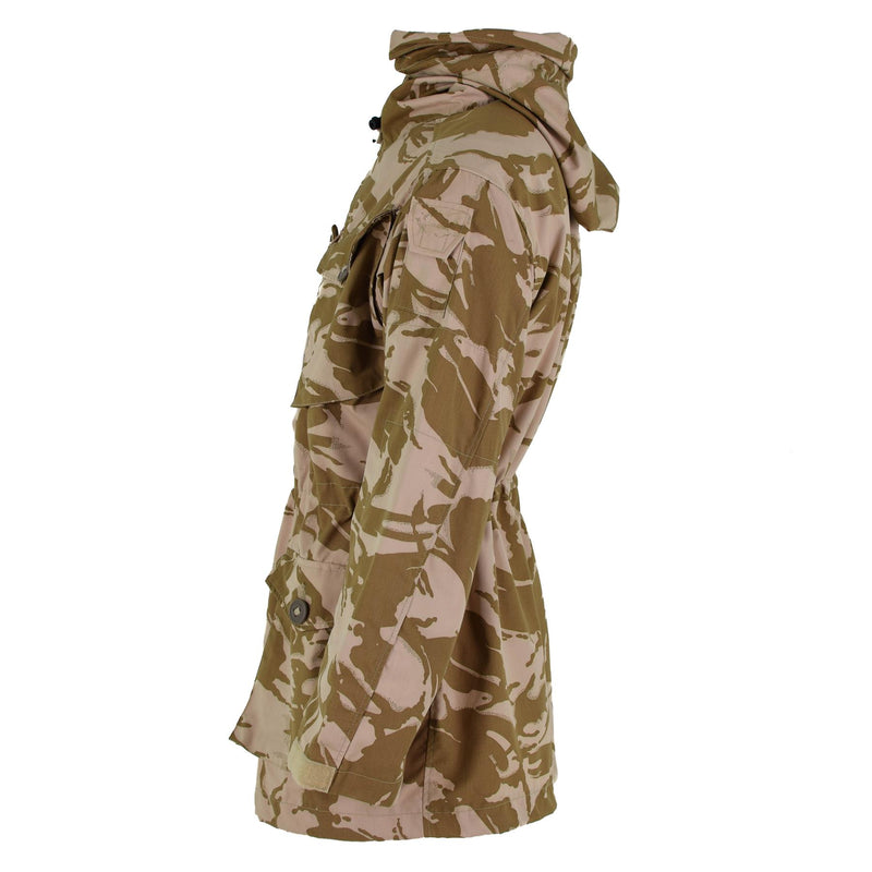 Original britische Armee Parka DPM Wüste Camouflage Smock Winddichte Jacke Militärausgabe