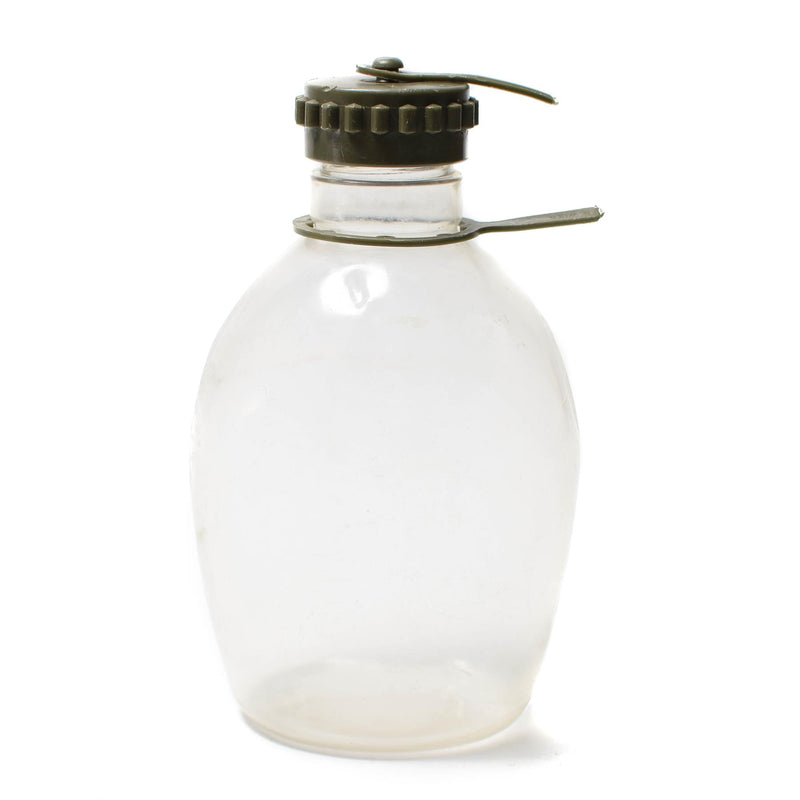 Original Österreichische Bundeswehr Feldflasche Feldtruppen Plastik Trinkflasche OD Beutel