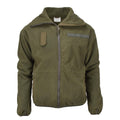 Blochl Brand Fleecejacke im österreichischen Militärstil, hoher Kragen, durchgehender Reißverschluss, atmungsaktiv