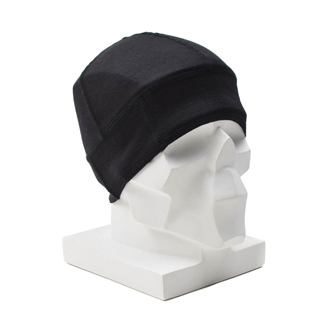 Blochl Brand Beanie im Militärstil, atmungsaktive Merinowolle, schwarz, NEU