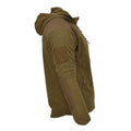 Blochl Brand Jacke im Military-Stil mit Kapuze, Thermofleece verstärkt, Coyote NEU