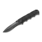 BOKER Black Spear Taschenmesser, Griff aus schwarz beschichtetem 440A-Edelstahl und Aluminium