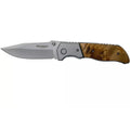 Böker Brand Forest Ranger Taschenmesser, klappbarer Holzgriff, 7Cr17MoV-Stahl