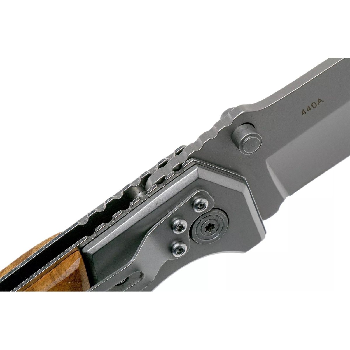 Böker Brand Forest Ranger Taschenmesser, klappbarer Holzgriff, 7Cr17MoV-Stahl