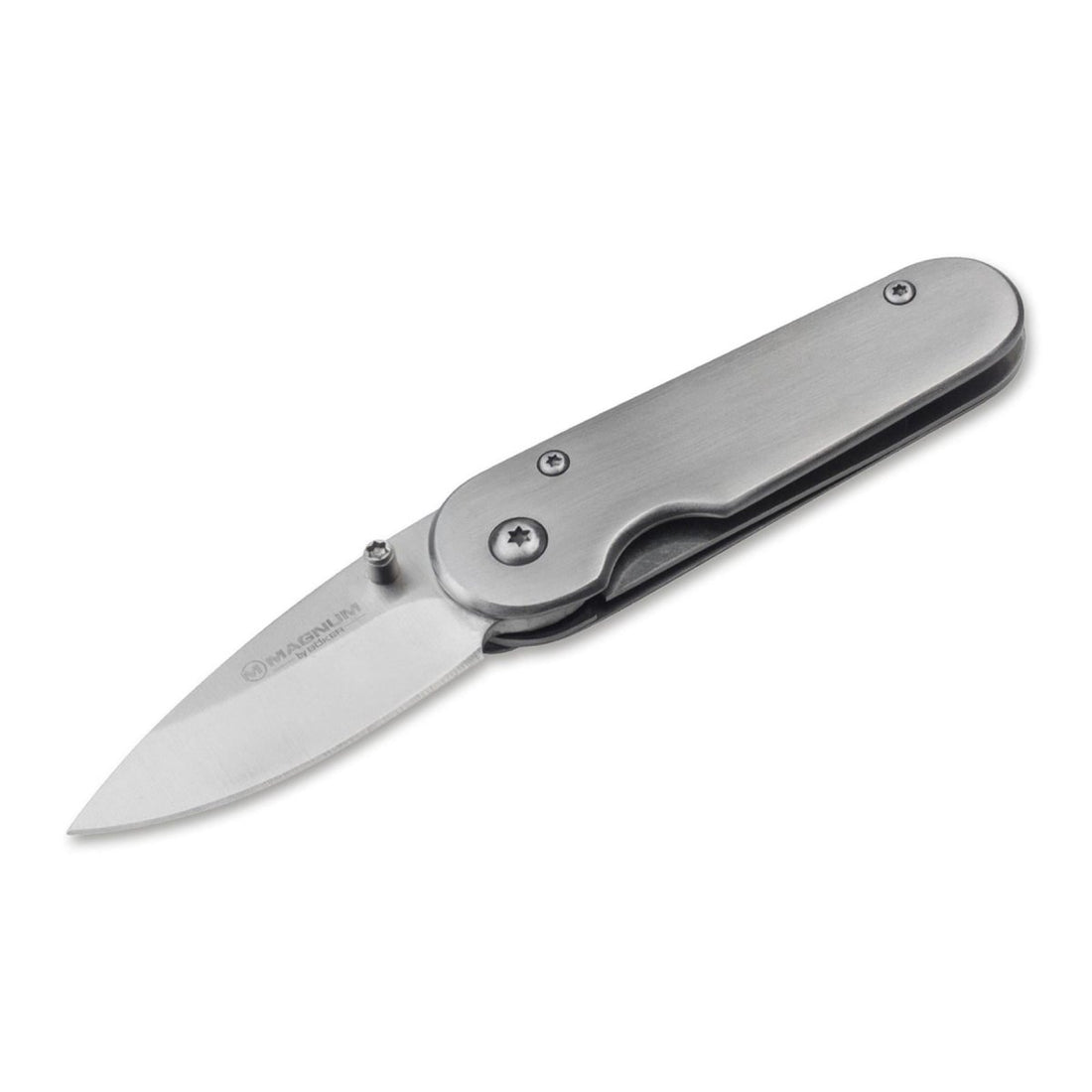 Taschenmesser der Marke BOKER Master Craftsman, klappbar, aus unbeschichtetem Edelstahl 440A