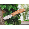 BOKER Pakka Hunter Taschenmesser Liner Lock unbeschichteter 440B Stahl-Holzgriff