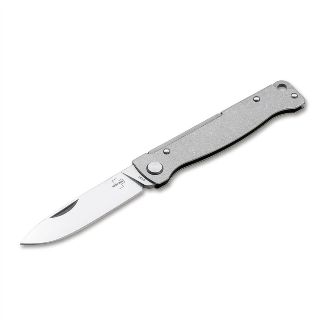Böker Plus Atlas SW Klapptaschenmesser, 12C27 Klinge, Griff aus Edelstahl