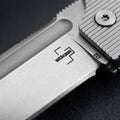 Böker Plus BabyX Klapptaschenmesser, D2-Klinge, Edelstahlgriff, Grau